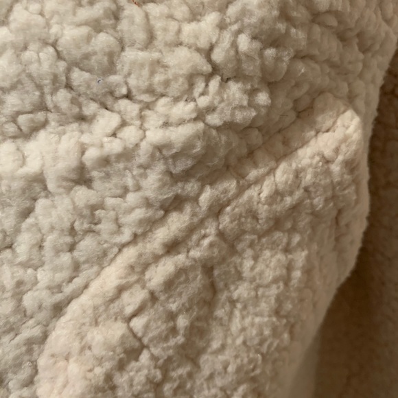 BLUSH FLORAL FAUX FUR LINED CARDIGAN - Picture 7 of 7